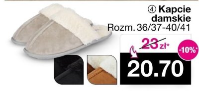 Kapcie damskie 36-41 Oyanda promocja w Woolworth