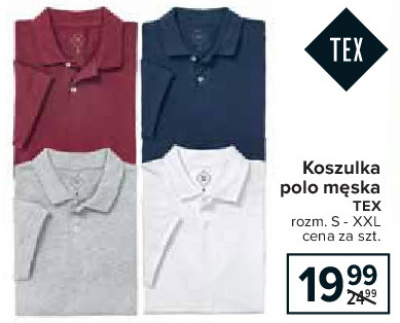 Koszula męska polo s-xxl Tex promocja