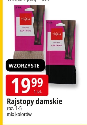 Rajstopy damskie Tissaia Fantaisie promocja w Leclerc