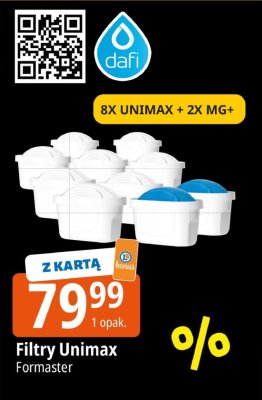 Filtry Unimax Formaster 8X UNIMAX + 2X MG+ promocja w Leclerc