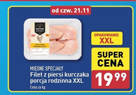 Filet z piersi kurcząt Mięsne specjały zawsze świeże (aldi) promocja w Aldi