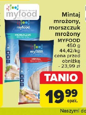 Filet z morszczuka bez skóry Myfood promocja