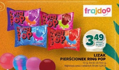Lizak pierścionek Ring Pop promocja w Stokrotka