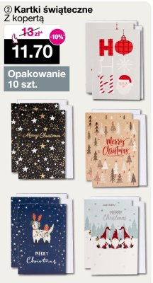 Kartki świąteczne z kopertą promocja w Woolworth