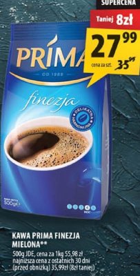 Kawa Prima Finezja mielona promocja w Arhelan