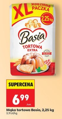 Mąka tortowa Basia, 2,25 kg promocja w Biedronka