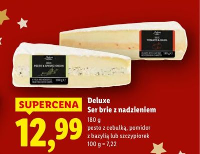 Ser brie z nadzieniem pesto z cebulką promocja w Lidl