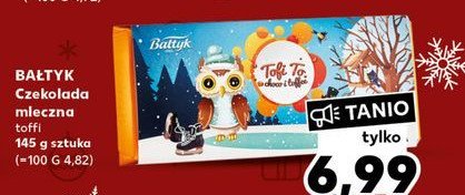 Czekolada mleczna z toffi tofi to Ba艂tyk promocja