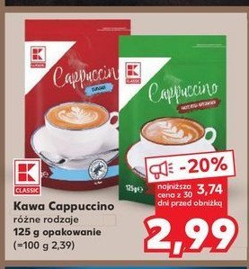 Cappuccino orzechowe K-classic promocja w Kaufland