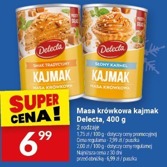 Masa krówkowa kajmak Delecta, 400 g promocja w Twój Market