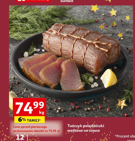 Tuńczyk polędwica wędzona n/z promocja w Selgros