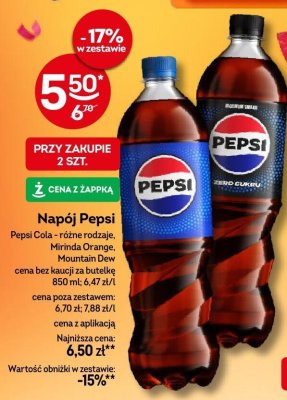 Napój Pepsi Cola promocja w Żabka