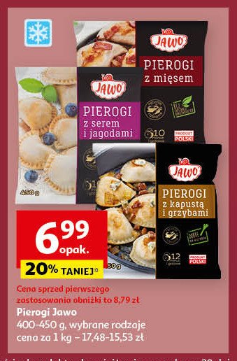 Pierogi z serem i jagodami Jawo promocja
