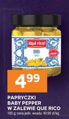 Papryczki Baby Pepper żółte Que Rico promocja w Stokrotka