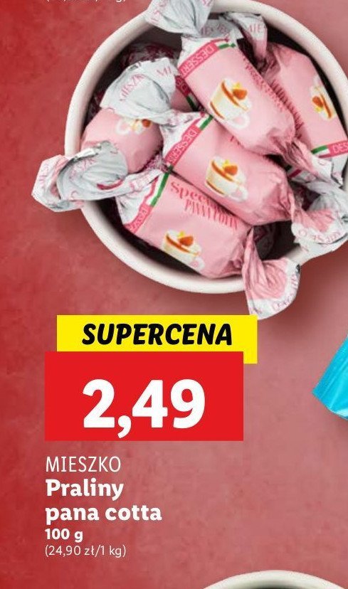 Cukierki panna cotta Mieszko promocja