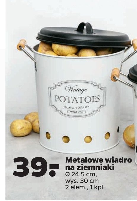Wiadro na ziemniaki 24.5 x 30 cm promocja
