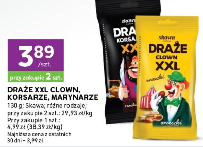 Draże XXL Clown Skawa promocja w Stokrotka
