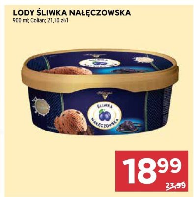 Lody śliwka nałęczowska promocja w Stokrotka