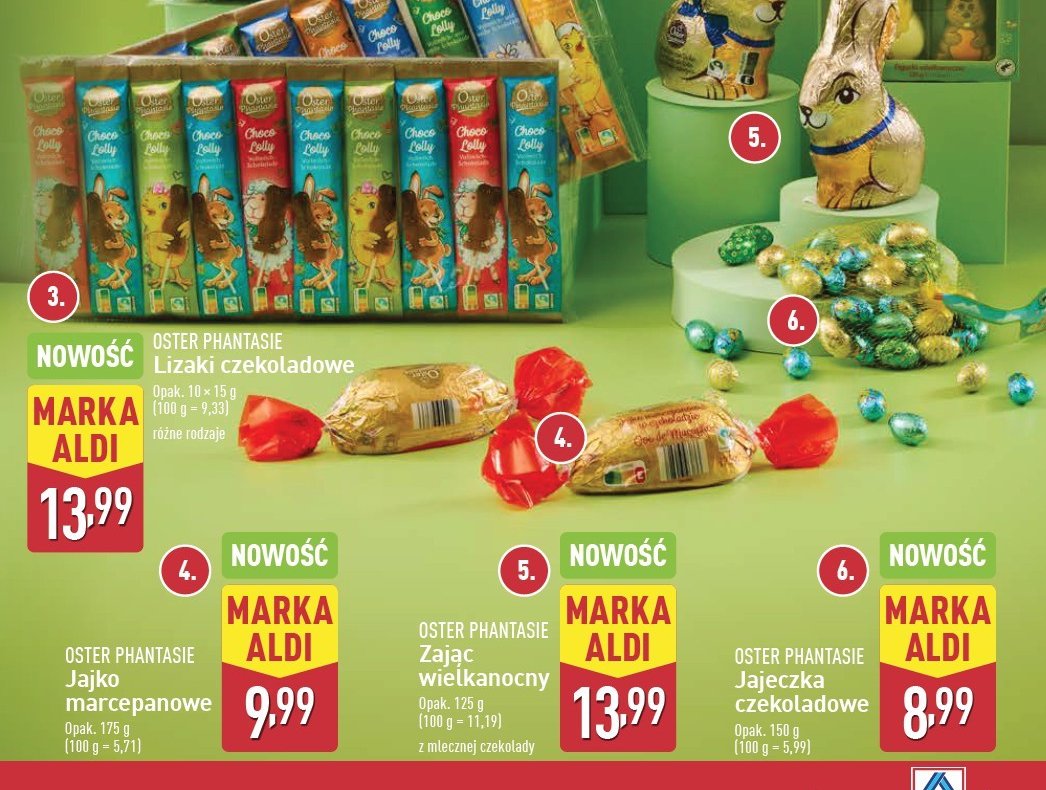 Lizak z czekolady mlecznej Oster phantasie promocja w Aldi