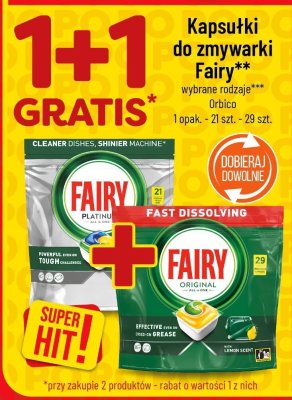 Kapsułki do zmywarki Fairy promocja w POLOmarket