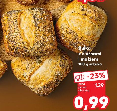 Bułka z ziarnami i makiem promocja w Kaufland