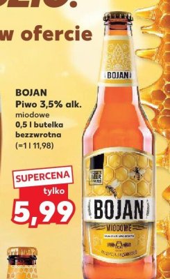 Piwo Bojan miodowe  promocja w Kaufland