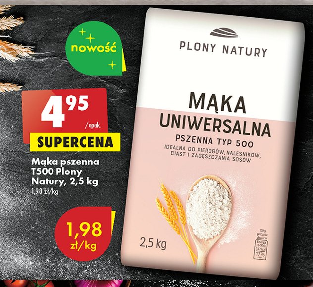 M膮ka pszenna typ 500 Plony natury promocja
