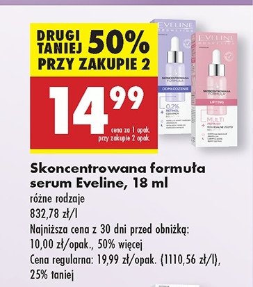 Serum do twarzy odmłodzenie Eveline cosmetics promocja w Biedronka