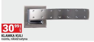 Klamka KLAMKA KULI rozeta, nikiel/satyna promocja w Merkury Market
