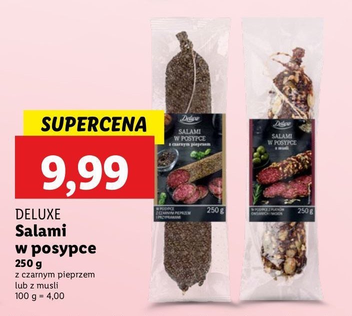 Salami z czarnym pieprzem Deluxe promocja