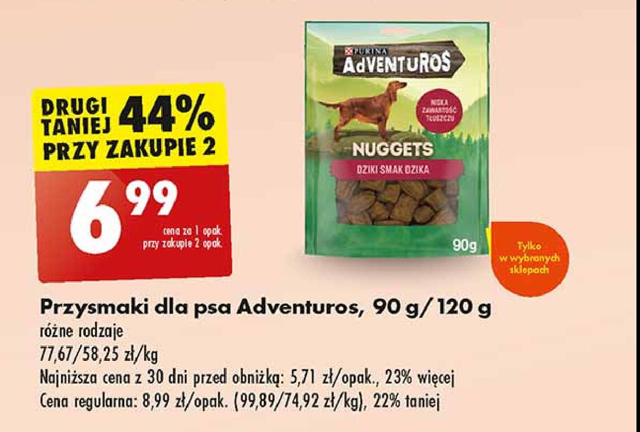 Nuggetsy o smaku dzika Purina adventuros promocja