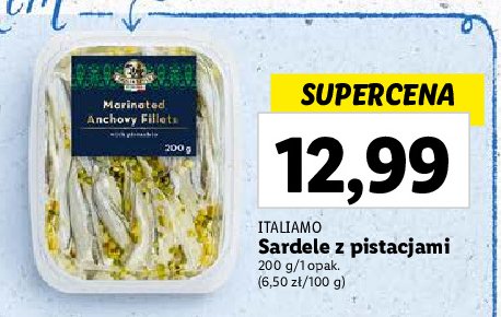 Sardele z pistacjami Italiamo promocja