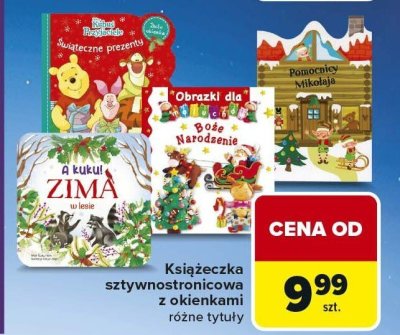 Książeczka sztywnościowa z okienkami różne tytuły promocja w Carrefour