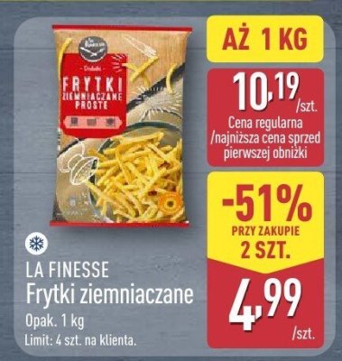 Frytki ziemniaczane 1 kg promocja w Aldi
