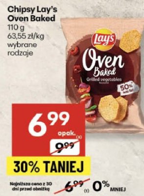 Chipsy Lay's Oven Baked promocja w Delikatesy Centrum