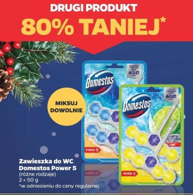 Zawieszka do WC Domestos Power 5 różne rodzaje promocja w Netto