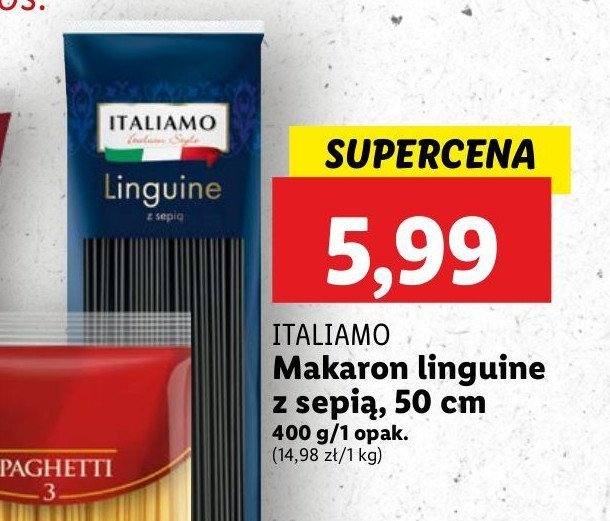 Makaron linguine Italiamo promocja