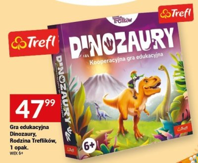 Gra edukacyjna Dinozaury, Rodzina Treflików, 1 opak. promocja w Twój Market