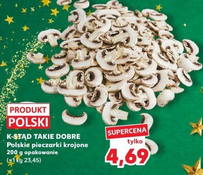 Pieczarki krojone polskie  promocja w Kaufland