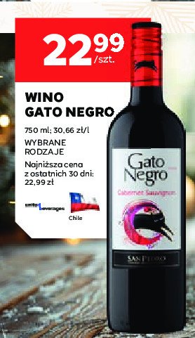 Wino GATO NEGRO CABERNET SAUVIGNON promocja