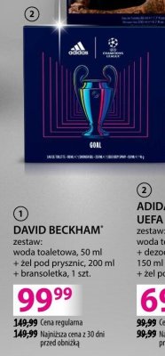 Perfumy DAVID BECKHAM zestaw: woda toaletowa 50 ml + żel pod prysznic 200 ml + bransoletka 1 szt. promocja w Hebe