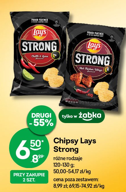 Chipsy ostre chilli limonka Lay's strong Frito lay lay's promocja