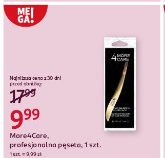 Pęseta More4care promocja w Rossmann