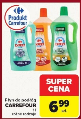 Płyn do podłóg Carrefour Expert różne rodzaje promocja w Carrefour