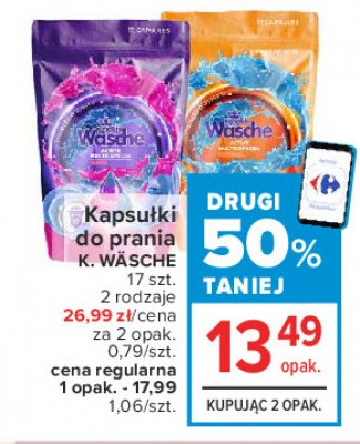 Kapsułki do prania do koloru Wasche promocja