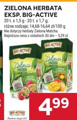 Herbata zielona ekspresowa różne rodzaje promocja w Stokrotka