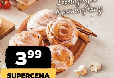 Cynamonka drożdżowa w lukrze promocja w Netto