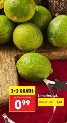 Limonka 2+2 GRATIS promocja w Biedronka