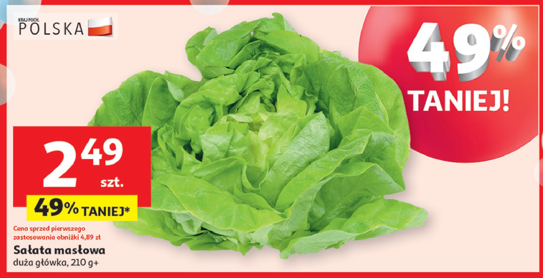 Sałata masłowa promocja w Auchan