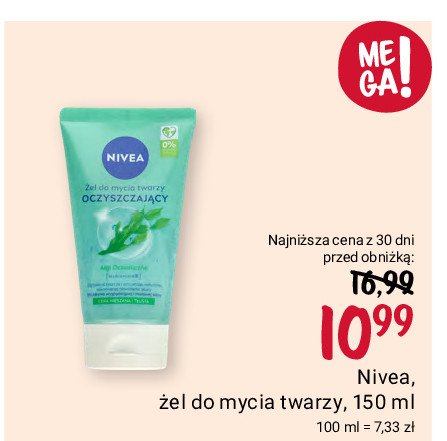 Tonik do twarzy oczyszczający Nivea visage pure & natural promocja